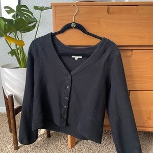 Madewell Long Sleeve Top, Button Detail